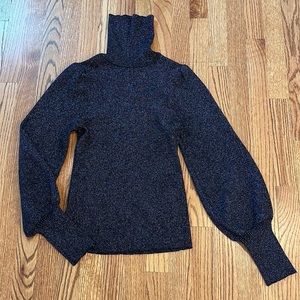 Ann Taylor Puff Sleeve Turtleneck